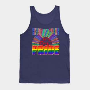 Pride - Double Rainbow and Hearts Tank Top